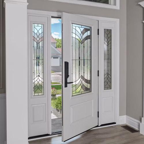 Product Gallery_Entry Dual Sidelight_white art glass interior_legacy_1080x1000 Product Gallery_Entry Dual Sidelight_white art glass interior_legacy_1080x1000